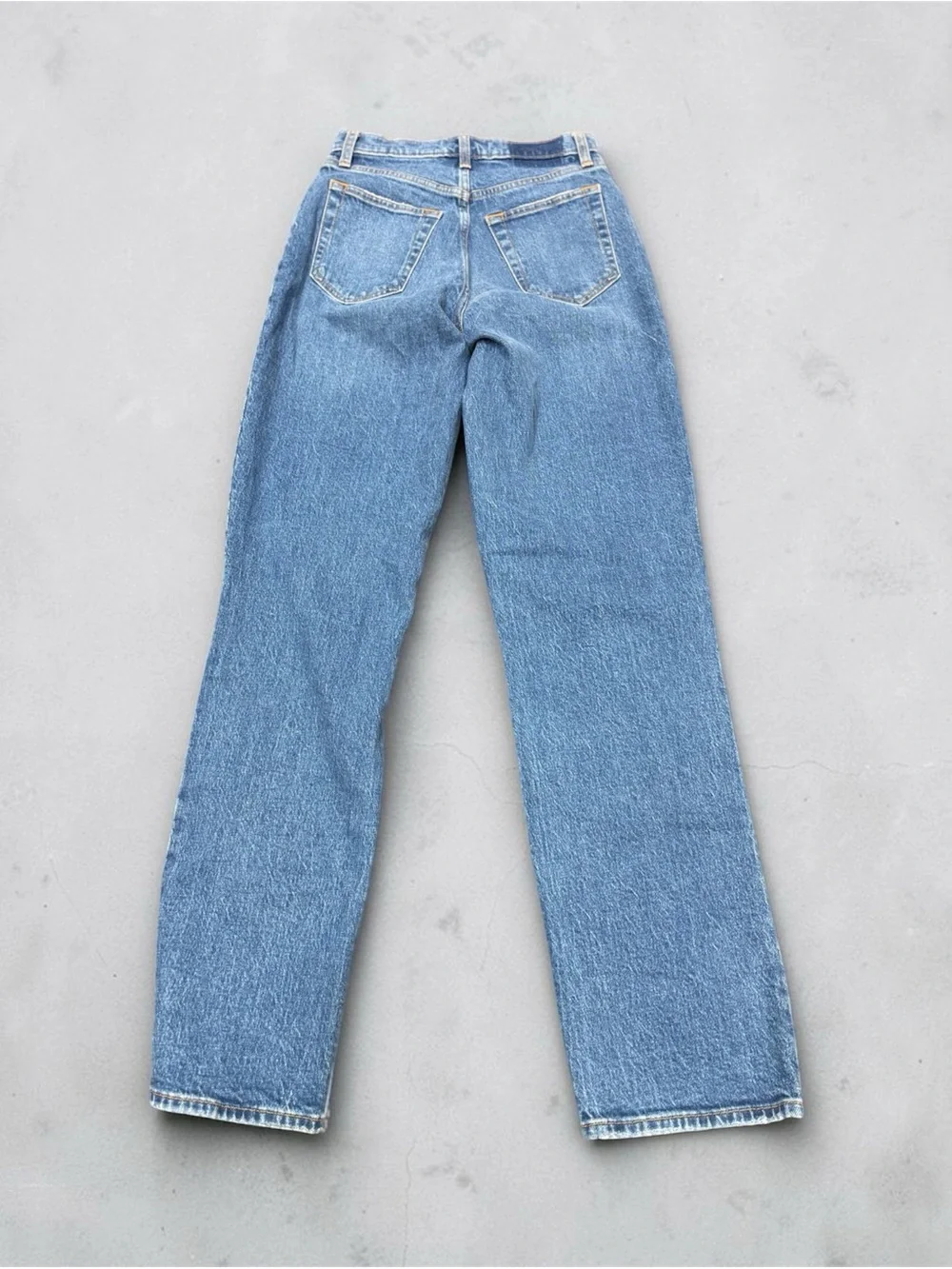 Abercrombie & Fitch Light Blue High-Rise Distressed Jeans